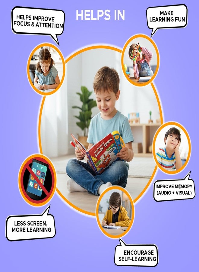 NHR Kids Learn & Play Intelligence Sound Books with Recording - Musical Educational Toy for Toddlers, Interactive Learning Book for Girls and Boys, Early Spark for Small Kids (9007- Sound Book) - Image 5